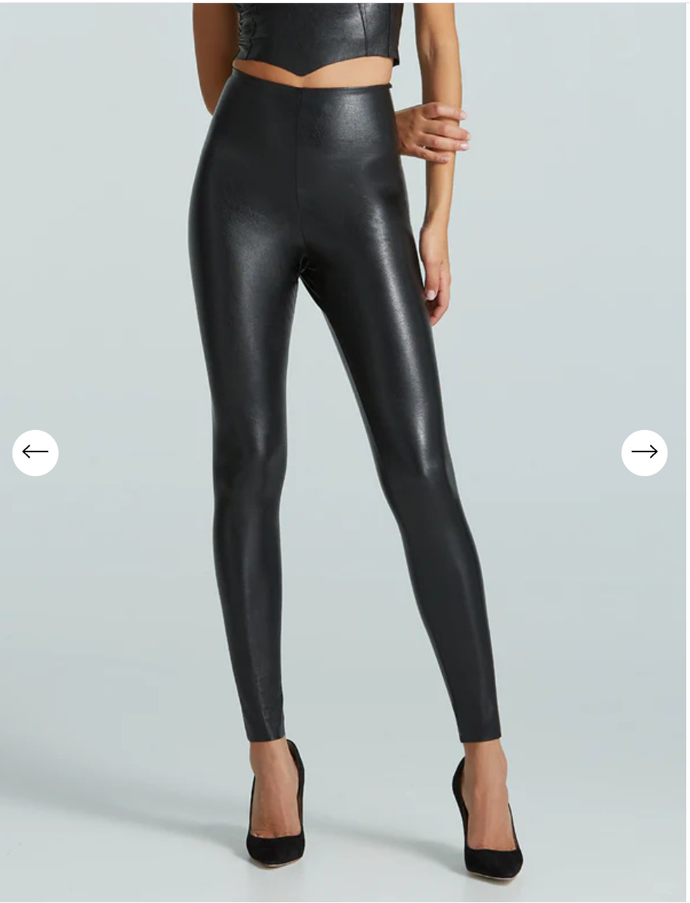 COMMANDO NWT Faux Leather 7/8 Leggings in Black // M